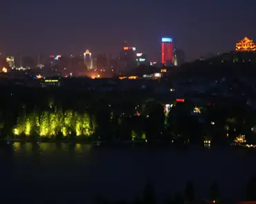12 Hangzhou and the lake (Xihu) by night.