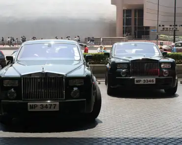 139 Rolls Royce fleet at Hotel Peninsula.
