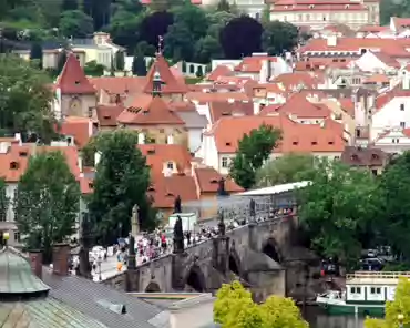 dscf0184 Prague from the astronomical tower. Charles bridge.