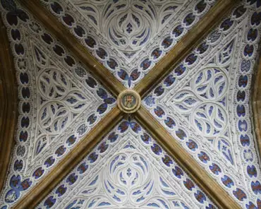 IMG_9676 Ornamented vault inside the abbey church.