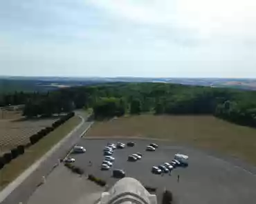 P1060668 View of the battelfields (now replaced with woods) from the bell tower of the ossuary.