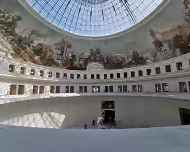 IMG_20210814_145239 The circular painting (1889) in the dome depicts trade between all continents.