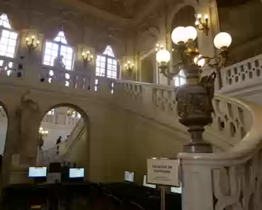 P1060478 Part of the building remodeled by Boffrand (1667-1754) in the early 18th century, now used for official events. Boffrand grand staircase.