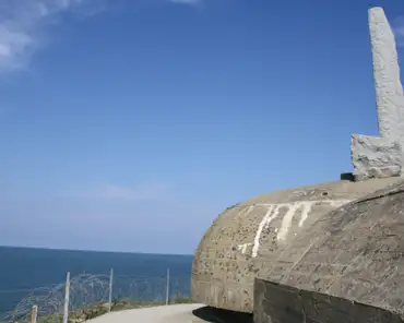 38 The monument sits atop a German bunker.