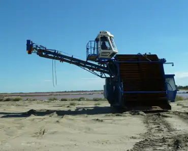 P1200352 Salt harvesting machine.