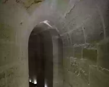 IMG_3557 Circular passage around the lower room in the Constance tower.The passage is built within the 6m thick wall of the tower.