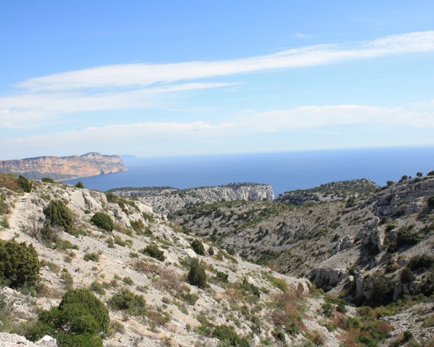 Above the calanques