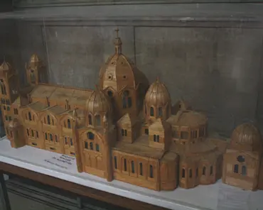 IMG_1144 Scale model of the cathedral made with matchsticks.