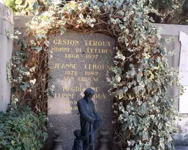 IMG_8556 Catholic cemetery. Grave of Gaston Leroux, a French novelist.