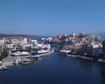 29 Lake Voulismeni inside Agios Nikolaos, with a small canal reaching the sea.