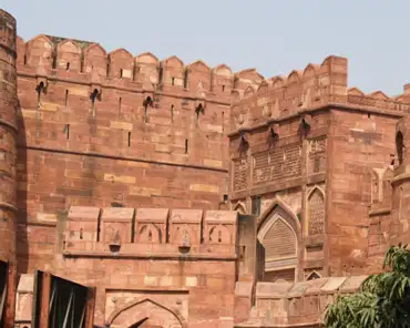 206 Agra fort stands on an ancient site just by the river Jamuna. It was a brick fort and Chauhan rajputs held it. It is mentioned for the first time in 1080 when a...