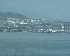 021 Hiroshima is across Miyajima island.