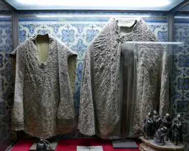 P1160365 Chasubles, 13th century, possibly used by the 5 moroccan martyrs.