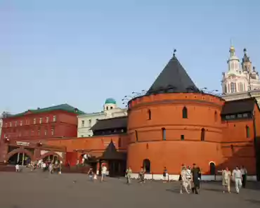 IMG_6367 Kitay Gorod is the old, central part of Moscow. Formerly a walled area, only parts of the wall still stand, and other parts were rebuilt after 1995.