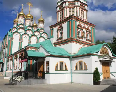 IMG_2537 Church of St. Nicholas in Khamovniki, built in 1679-1682 in the late Muscovite Baroque style.