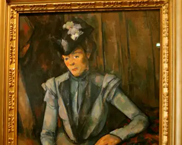 IMG_5150 Cezanne, Lady in blue, ca. 1900.