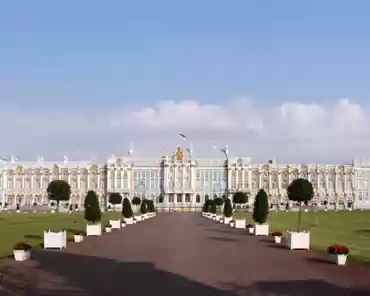 IMG_4969_stitch Catherine Palace was the summer residence of Catherine I, who had it built in 1733. Empress Elizabeth, Catherine's daughter, destroyed the palace and had a...