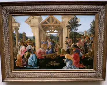 P1100383 Botticelli, The adotation of the magi, ca. 1478-1482.