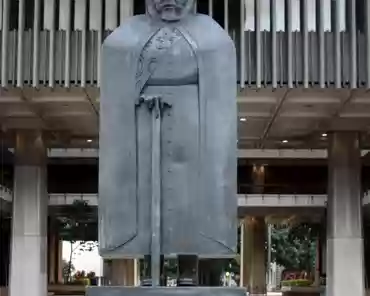 IMG_2598 Father Damien took care of lepers for 16 years in the 19th century. He was canonized by pope Benedict XVI in 2009.