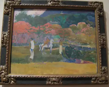 44 Gauguin, Women and a white horse, 1903