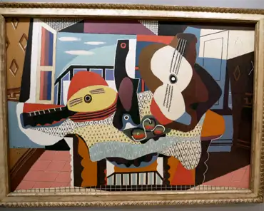 P1150350 Pablo Picasso, Mandolin and Guitar, 1924.