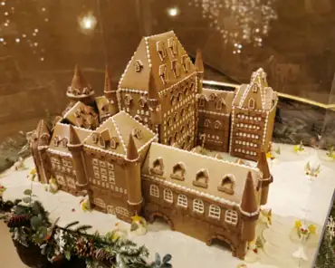IMG_20191211_184423 Small scale model of the Chateau made with gingerbread.