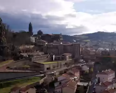 20171230-131949 The cathedral stands on the bottom of a volcanic steep hill, Corneille rock, where the Our Lady of France statue stands. It was built in the 11th century and...