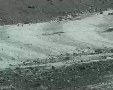012 The glacier carries stones; during the periods (decades) when the glacier grows, the stones are covered with snow and ice and the glacier is whiter. When the...
