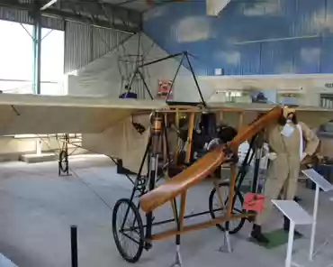 IMG_6330 Replica of the Blériot XI plane used by Louis Blériot to fly across the Channel on 25 July 1909.