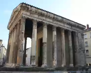 IMG_1567 Temple of Augustus and Livia, built during the reign of Emperor Augustus (reigned 27 BC-14 AD), and then again in 40 AD. The dedication to Augustus and his wife...