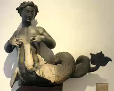 IMG_9367 Siren, bronze, 16th century. The siren was an ornament for the fountain originally located in the middle of the palace courtyard.
