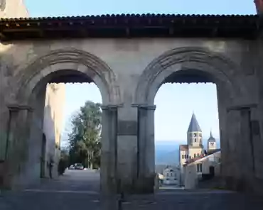 174 The ceremonial gate, 12th century; important guests would enter the abbey complex through this gate to receive the official welcome by the abbot. The main...