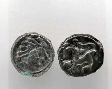 IMG_20210523_124507 Gallic potin (copper, tin, lead) coins.