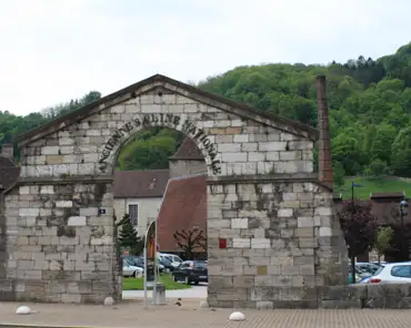 005 Original opening gate of the saltworks. Water with a high salt concentration (>300g/liter, 10 times higher than in sea water) was extracted in the saltworks of...