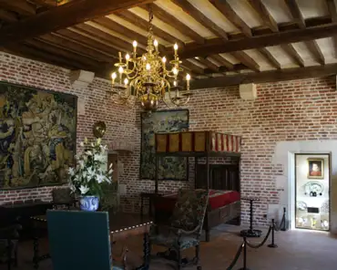 IMG_5254 Bedroom of Marguerite de Navarre, king François I's eldest sister. Both were raised in Clos Lucé.