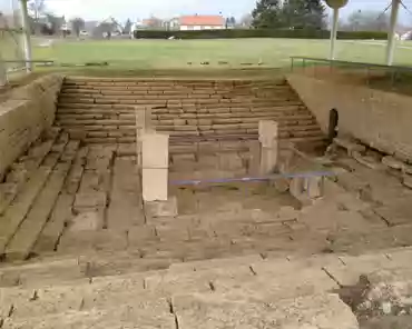 246 Fountain from the 1st century AD. Wooden pipes were used to carry water from a reservoir. The fountain was used either as a water supply for the area, or for...