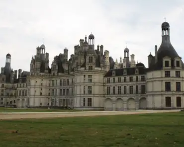IMG_8587 Chambord was intended as a hunting lodge but its architecture makes it an extravagant castle since it is 156m long and 56m tall with 77 staircases, 282...