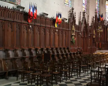 159 Choir stalls from the 17th century.