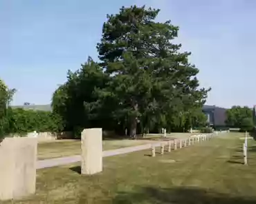 P1190554 Military cemetery of Gravelotte, created by the Germans in 1973 to host the bodies of 7000 soldiers who died in August 1870.