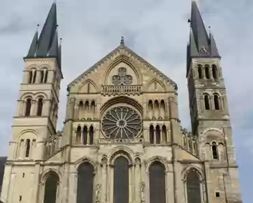IMG_7838 Abbey church of Saint-Rémi. Saint-Rémi, whose relics are in the church, baptized Frankish king Clovis ca. 500. The church was built in 1007 as the...