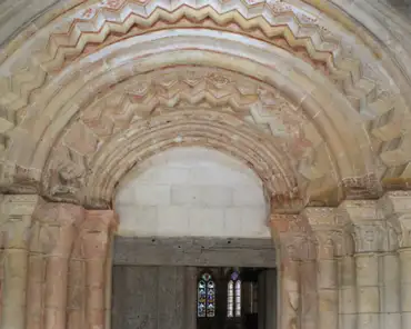 IMG_7488 Main portal, 12th century. It was originally painted.