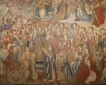P1060894 Tapestry 7: Prophet Nathan rebukes David. God appears to Nathan and gives him instruction to rebuke David for his sins.