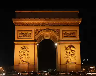 IMG_0662 Arc de Triomphe, a monument dedicated to the victories of the French army during the Napoleonic wars (late 18th-early 19th century); building started under...