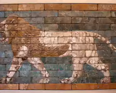 IMG_0400 Passing lion, Babylon, 6th century BC.
