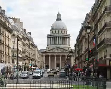 img_0008 The Pantheon was originally meant to be Sainte Genevieve church. Construction started under Louis XV in 1764 but did not end until the monarchy was overthrown,...