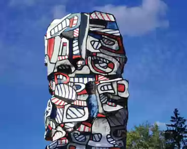 IMG_20200728_192738 Jean Dubuffet's La tour aux figures (Figures tower), Saint-Germain island, Issy-les-Moulineaux, 24 meters tall.