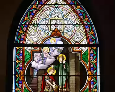IMG_7150 The stained glass windows were made in 1915 by Gabriel Leglise.