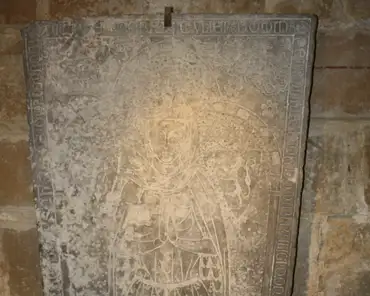26 Grave stone, 13th century.