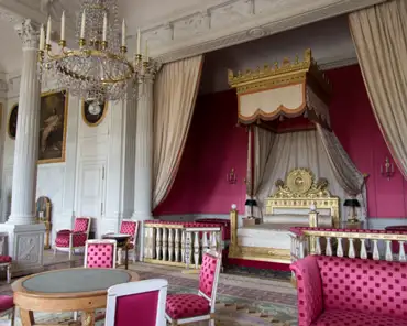20130518-013 Empress room: this bedroom was created in 1691 at the former location of 4 small buffet rooms and intended for Louis XIV, then for his son the Grand Dauphin. In...
