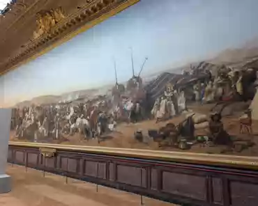 PXL_20250223_113039180 Horace Vernet, The capture of the Smala of Abd-el-Kader, 1845. The painting is 21m long. On 16 May 1843, the